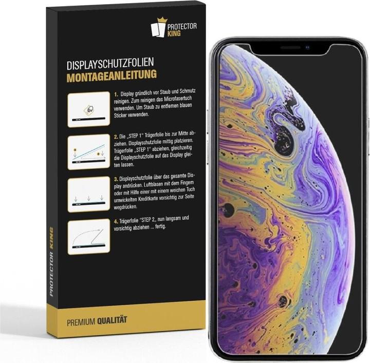 Produktbild Protectorking 3x Panzerfolie Anti-Shock HD Klar (3 Stück, Apple iPhone XR)