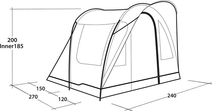 Produktbild Outwell Sky 2 (Tunnelzelt, 10.90 kg, 2 Personen)