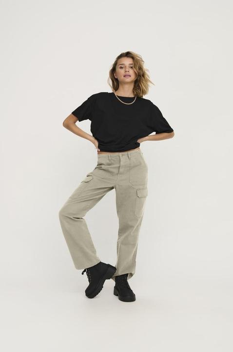 Actual product image Only Loose fit high waist trousers cargo trousers (L)