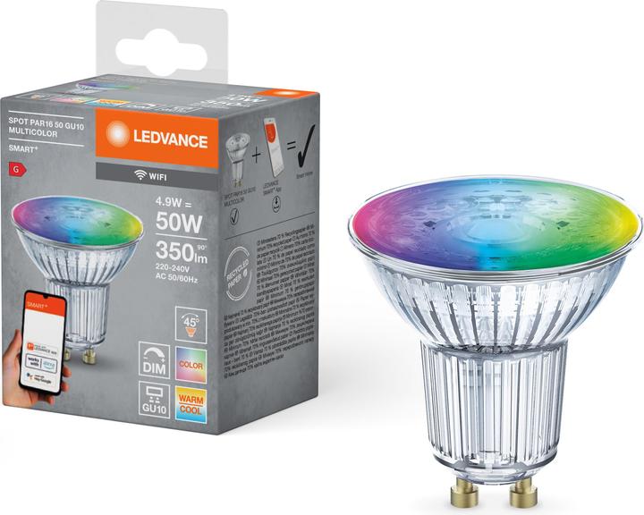 Immagine prodotto Ledvance Spot Wifi Smart+ (GU10, 5 W, 350 lm, 1 x, G)