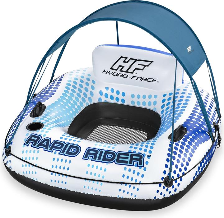 Actual product image Hydro-Force Rapig Rider swim ring with sun canopy