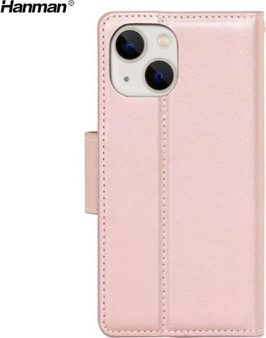 Produktbild Hanman Apple iPhone XR - Mill Flip Case mit 3 Kartenfächern, roségold (Apple iPhone XR)