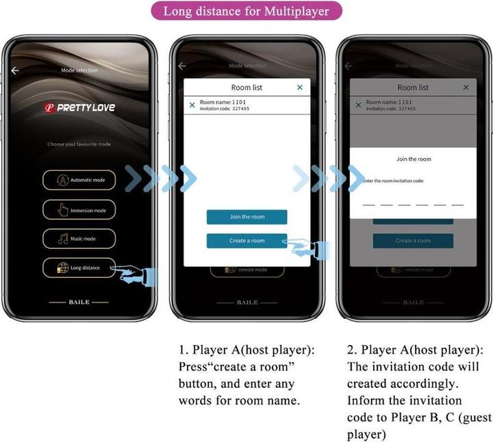 Produktbild Pretty Love Billy Vibrationsfernbedienung Lila - Kostenlose App