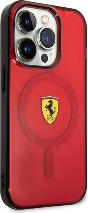 Immagine prodotto Ferrari FEHMP14LUKR Custodia rigida per iPhone 14 Pro 6.1" rosso/rosso Traslucida Magsafe (Apple iPhone 14 Pro)