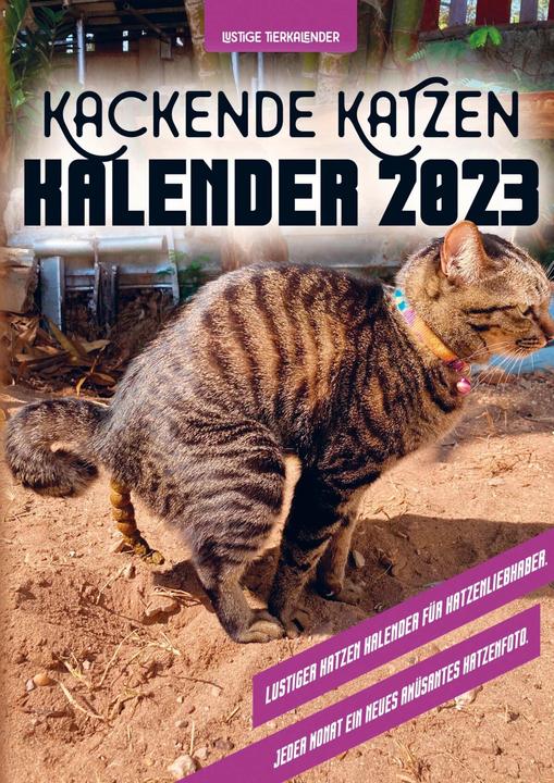 Actual product image Pooping cats calendar 2023 (Hardcover, German)