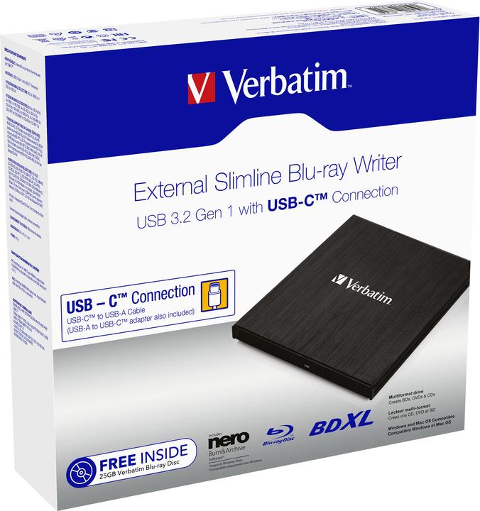 Produktbild Verbatim Slimline (Blu-ray Brenner)