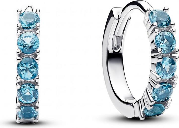 Produktbild Pandora Blauer Huggie-Ohrring (Matériel exact)