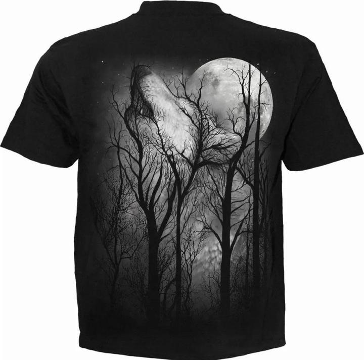 Actual product image Spiral Unisex Adult Forest Wolf T-Shirt (L)