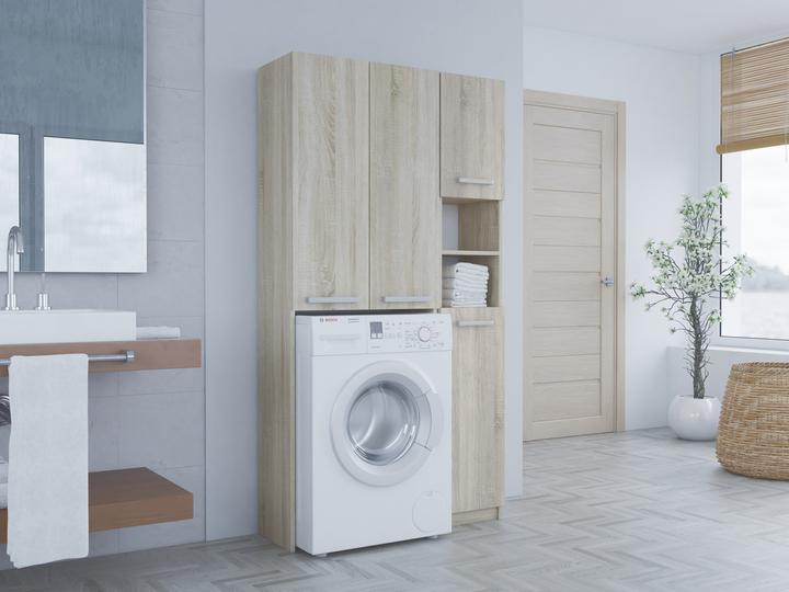 Produktbild Topeshop ZESTAW MARPOL DD SONOMA Aufbewahrungsschrank für Badezimmer Eiche