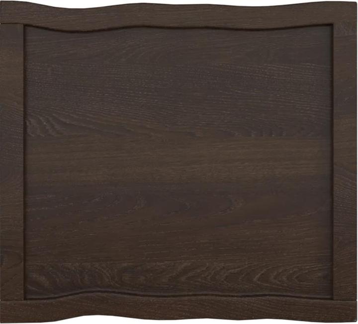 Actual product image VidaXL Tischplatte 60x50x4 cm Massivholz Eiche Behandelt (60 x 50 x 4 cm)