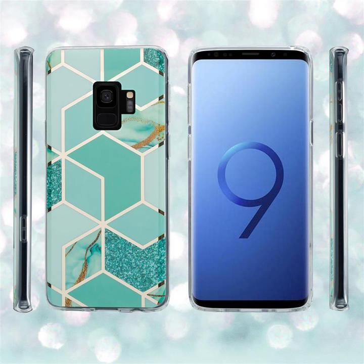 Produktbild Cadorabo IMD TPU Bunter Marmor Cover (Samsung Galaxy S9+)