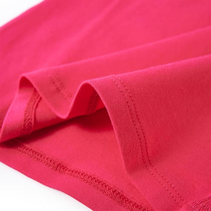 Actual product image VidaXL Children's long-sleeved shirt bright pink 140,Material: 95 % cotton (140)