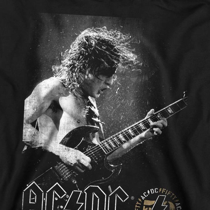 Actual product image AC/DC Unisex Adult Photo Guitar Sweatshirt (XXL)