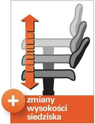 Actual product image Tecwerk Office swivel chair base gliders integral foam black 440-620 mm