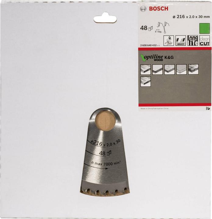 Immagine prodotto Bosch Professional Zubehör Lama circolare per legno PRO, 216 x 2 x 30 mm