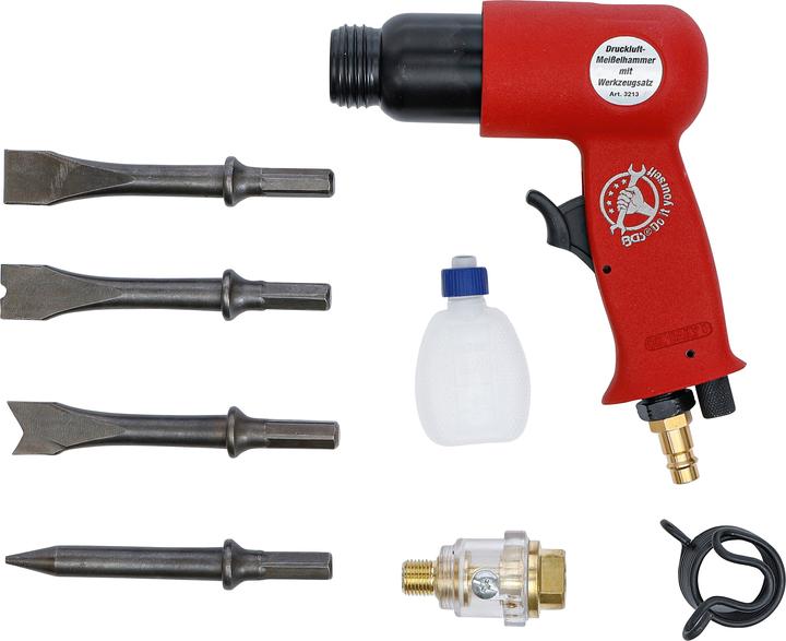 Immagine prodotto BGS Kit scalpello pneumatico 8 pz. (Batteria ricaricabile)