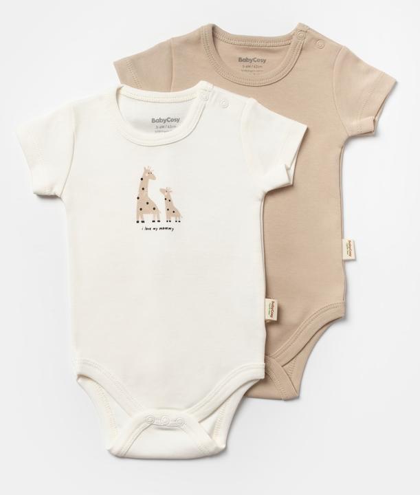 Image du produit BabyCosy Body. manches courtes. 2 Pack (62)