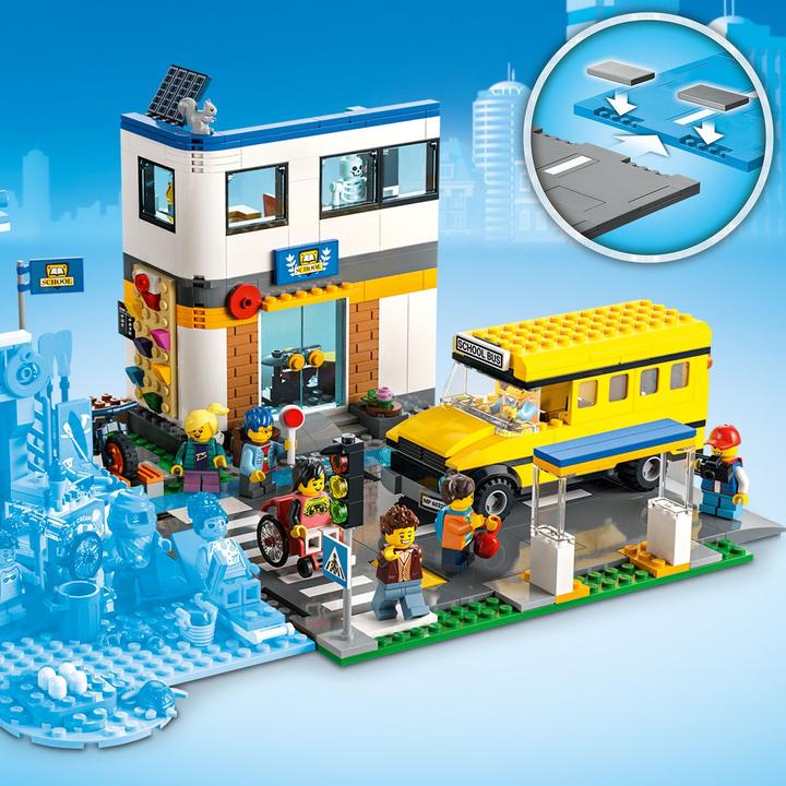 Image du produit LEGO École avec bus scolaire (60329, LEGO City)
