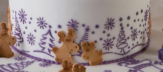 Actual product image Martellato Stencil Christmas forest