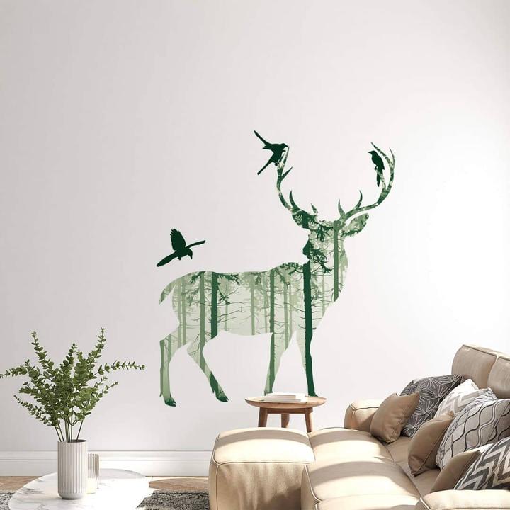 Produktbild Trenddeko Hirsch Silhouette (36 x 40 cm)
