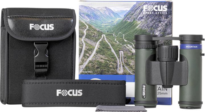 Produktbild Focus Nordic Mountain binocular BaK-4 Green (10 x, 25 mm)