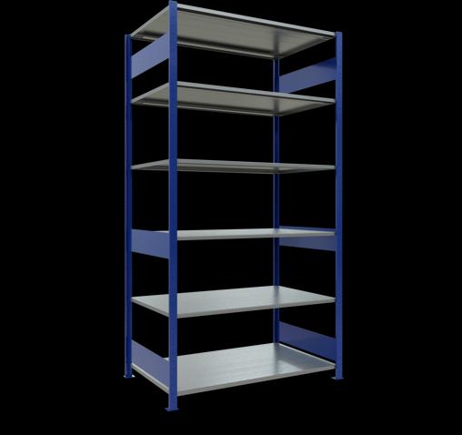 Immagine prodotto Schulte Lagertechnik Sistema di scaffalature di base senza viti MULTIplus150 con ripiani di lunghezza