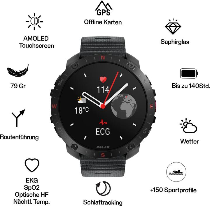 Actual product image Polar Grit X2 Pro H10 Bundle (48.60 mm)
