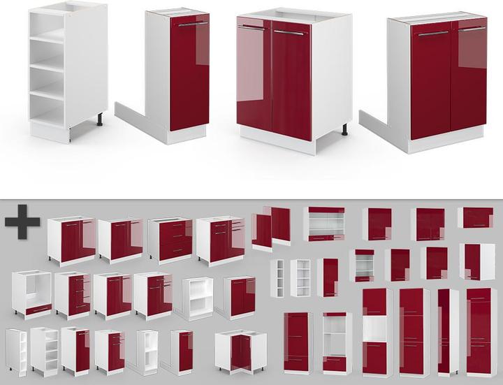 Weiss, Bordeaux Hochglanz