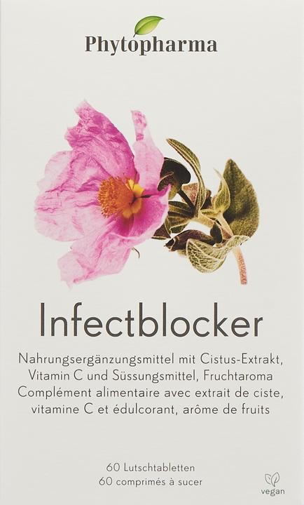 Image du produit Phytopharma Infectblocker (nouv) cpr sucer (60 pièce(s), Cachets, 75 g)