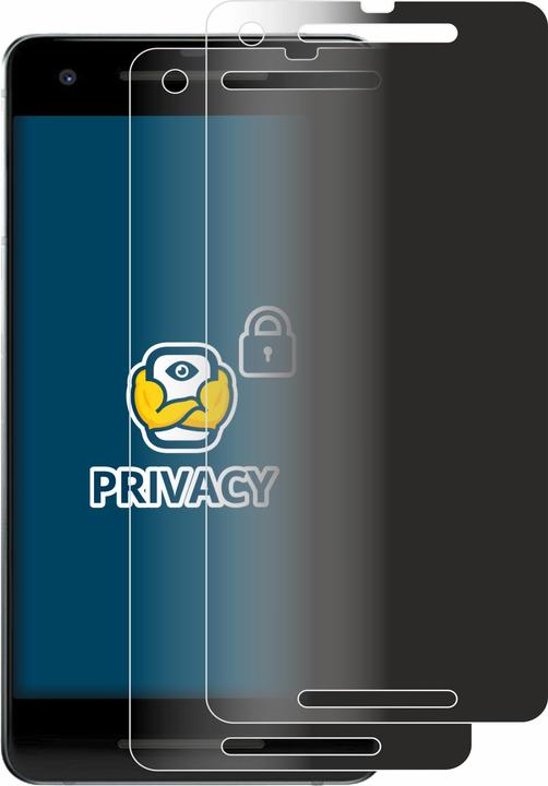 Productafbeelding BROTECT Anti-spionnetje privacyfolie Beschermfolie tegen blauw licht (2 Stuk, Google Pixel 2)