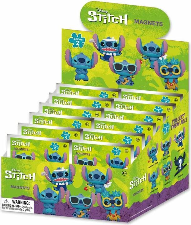 Produktbild Monogram Int. Lilo & Stitch Relief-Magnete Series 2 Display (12) (12 x)