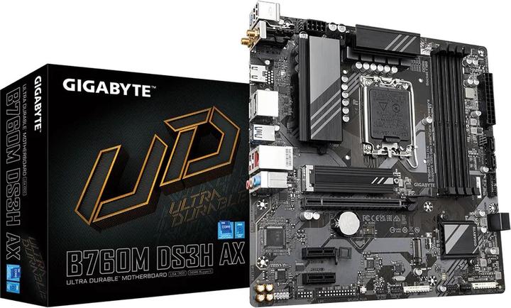 Actual product image Gigabyte GA-B760M DS3H AX (LGA 1700, Intel B760 Express, mATX)