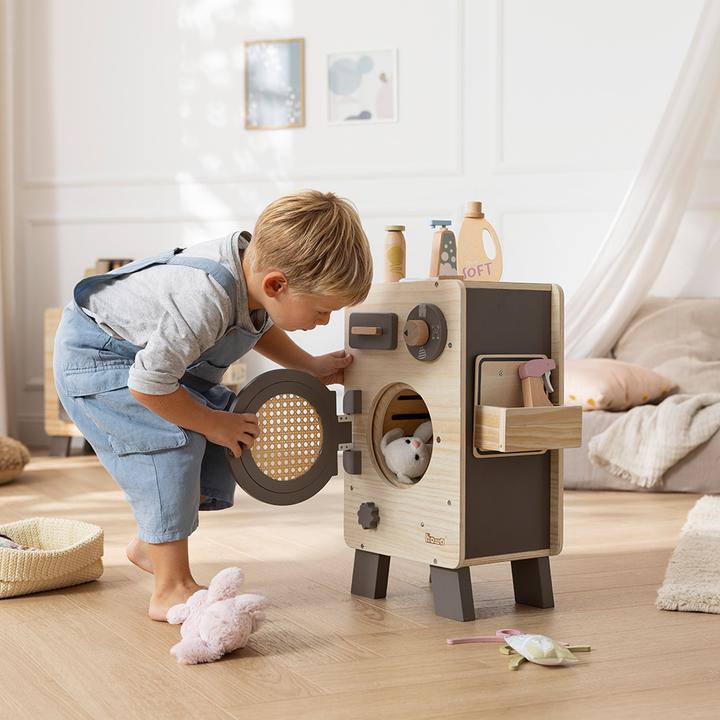 Actual product image Howa Children's washing machine made of wood natural taupe 4826