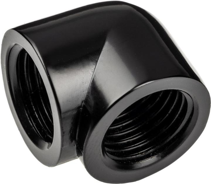 Actual product image Alphacool Icicle adapter 90 degrees G1/4 inch female to G1/4 inch female