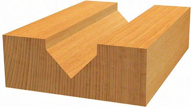 Actual product image Bosch Professional Zubehör V-groove cutter, 6 mm, D1 6.35 mm, L 9.2 mm, G 48 mm, 90°