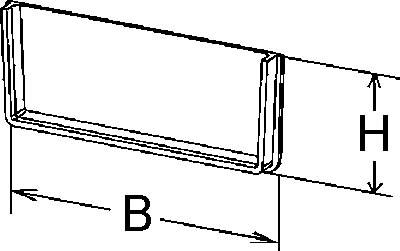 Immagine prodotto Niedax NIE KKKE80.400 Testata in PRFV 80x400mm poliestere rinforzato con fibra di vetro