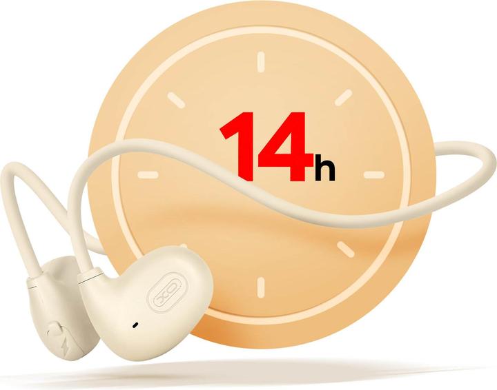 Produktbild xO Bluetooth-Kopfhörer BS34 mit Knochenleitung beige (14 h, Kabellos)