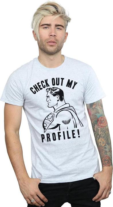 Produktbild Superman Check Out My Profile TShirt (XXL)