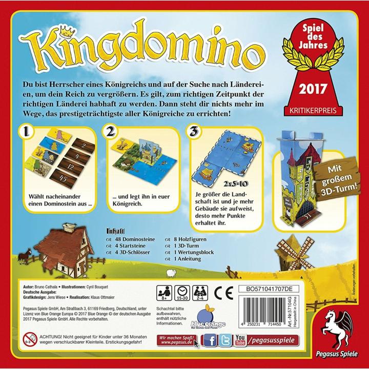 Actual product image Pegasus Kingdomino (German)