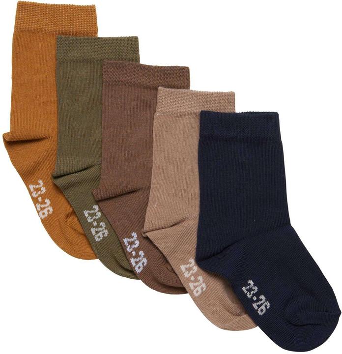 Produktbild Minymo Socken Uni 5er Set Dried Herbs Gr. 31-34 (5er Pack, 31 - 34)