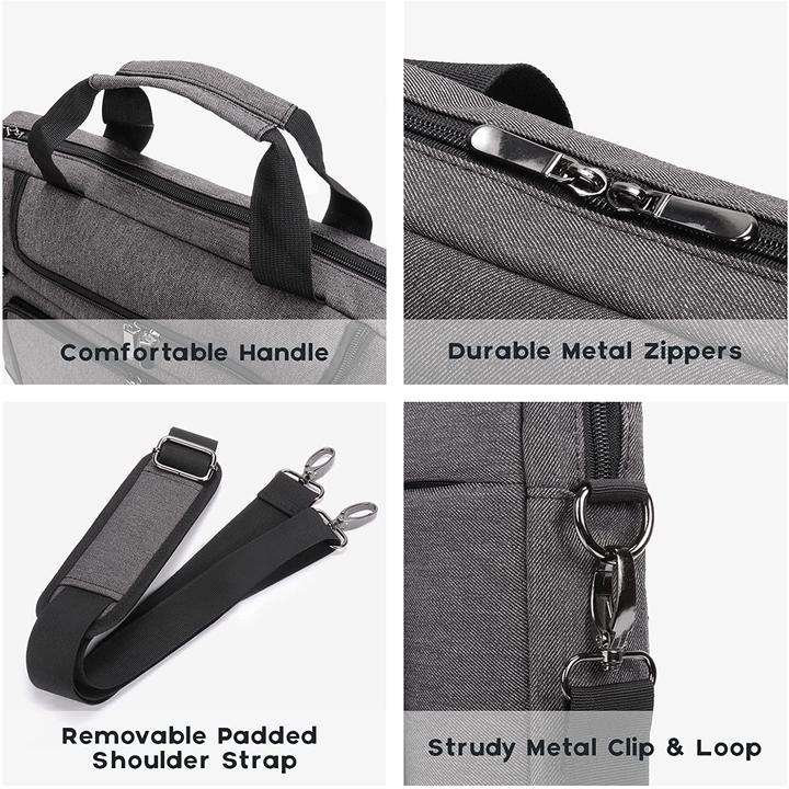 Produktbild Bertasche Laptoptasche 17-17.3 Zoll (Dunkelgrau)