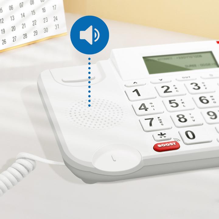 Produktbild Geemarc DALLAS 20 Grosstastentelefon weiss