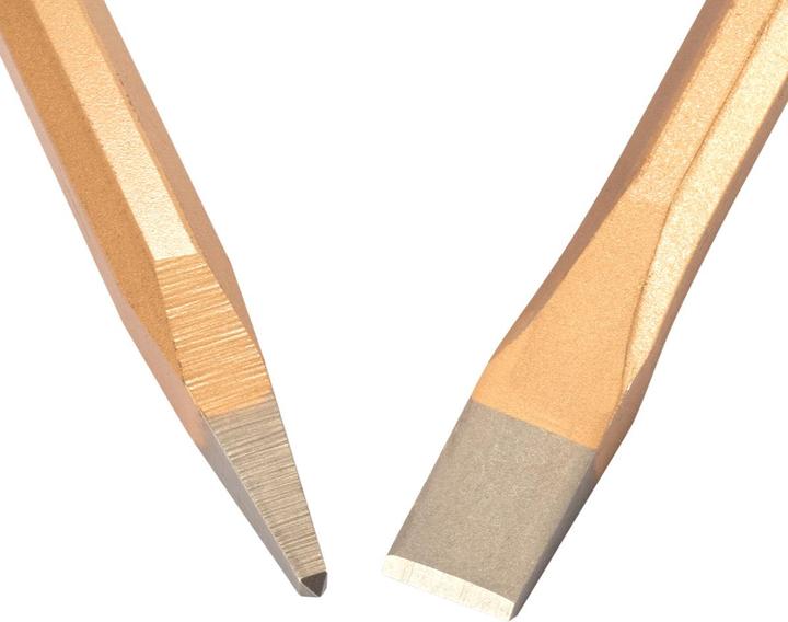 Actual product image Stahlwerk Flat chisel / pointed chisel set of 2 gold 300 mm hand chisel