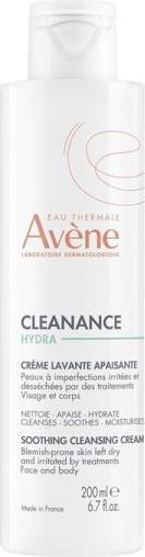 Crème lavante apaisante Cleanance HYDRA (Lait nettoyant, 200 ml)