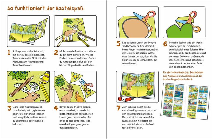 Produktbild Loewe Wir basteln! XXL - Die schönsten Motive zum Malen, Ausschneiden und Kleben (gelb)