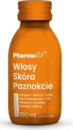 Pharmovit Shot Kollagen Für Haare, Haut, Nägel Glutenfrei (Supples &Go) (100 ml)