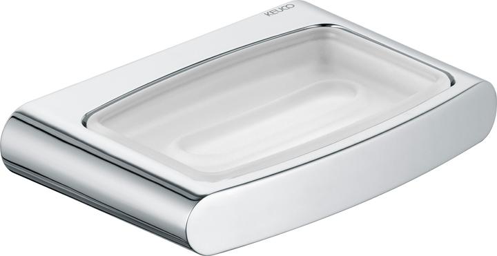 Keuco Seifenschale mit Halterung Elegance 11655019000 verchromt Echtkristall mattiert