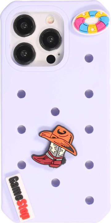Immagine prodotto PhoneLook Coque Case épais en silicone avec des trous pour les stickers à fixer clair (Apple iPhone 14 Pro)
