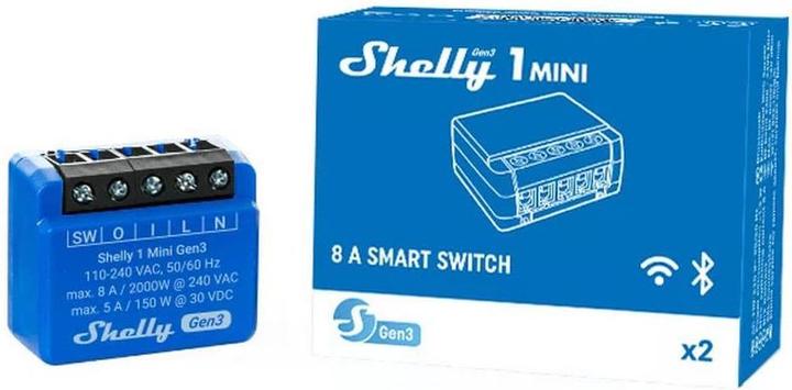 Image du produit Shelly 1 Mini Gen3 (Actionneur de commutation)