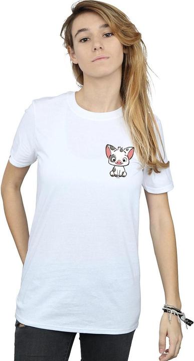 Immagine prodotto Disney Moana Pua The Pig Breast Print Maglietta Ampia Donna (M)